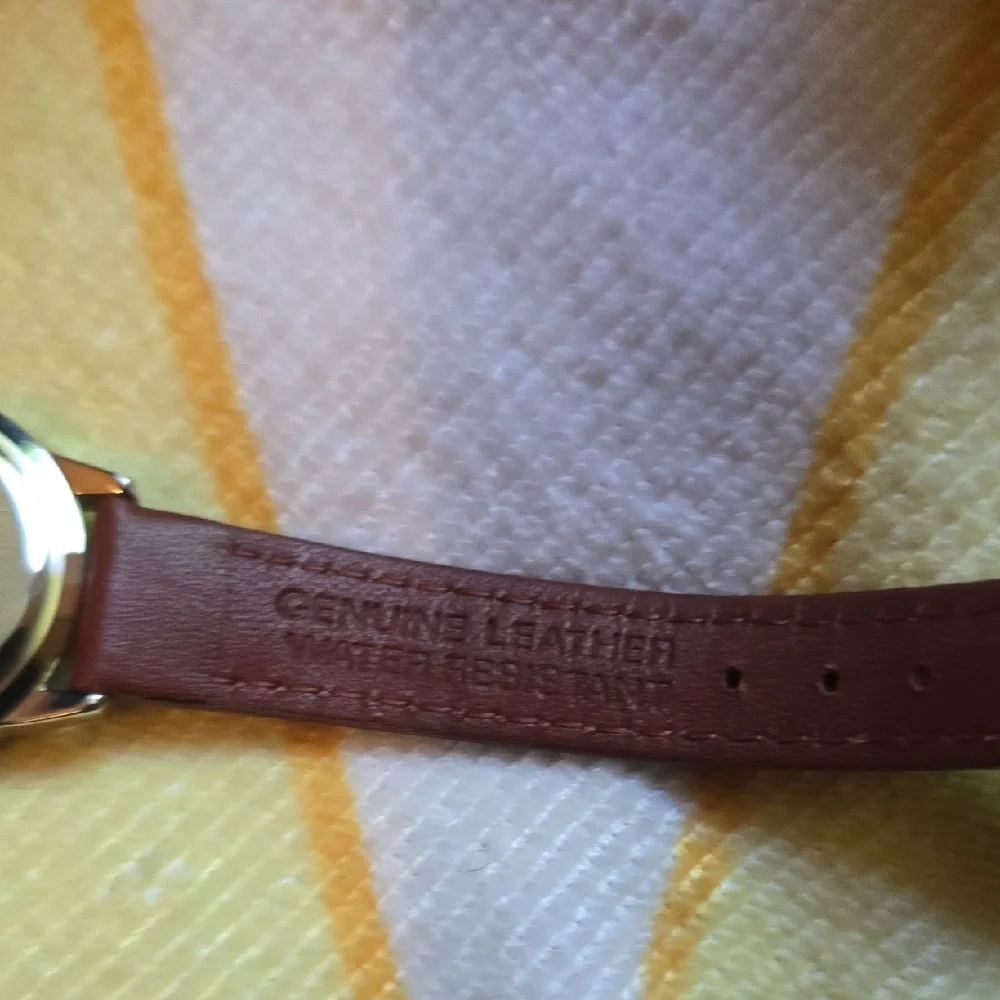 NIB- Montreux Vintage Elegant Brown Leather Strap Watch FedEx Branded